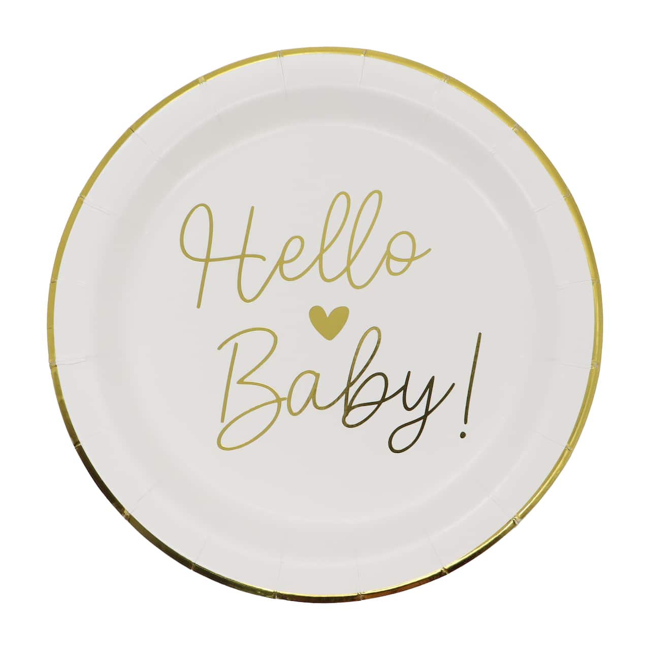 24 Packs: 8 ct. (192 total) 7" Hello Baby Snack Plates by Celebrate It™